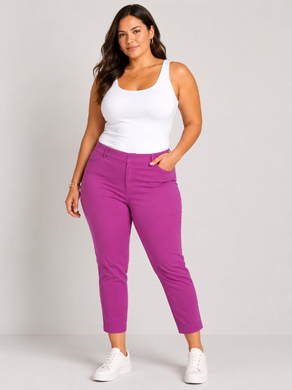 Old Navy Pixie Pants Capri Pink Raspberry